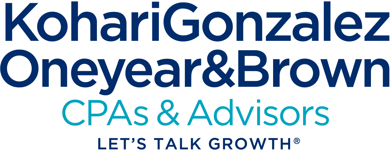 Kohari Gonzalez Oneyear & Brown CPAs & Advisors. Let's Talk Growth